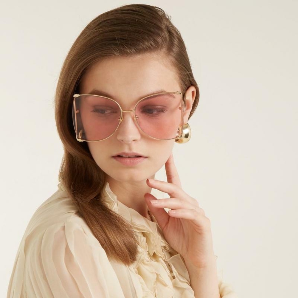 AUTHENTIC GUCCI Butterfly Oversized Sunglasses